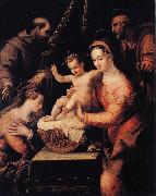 Lavinia Fontana Holy Family with Saints oil painting reproduction